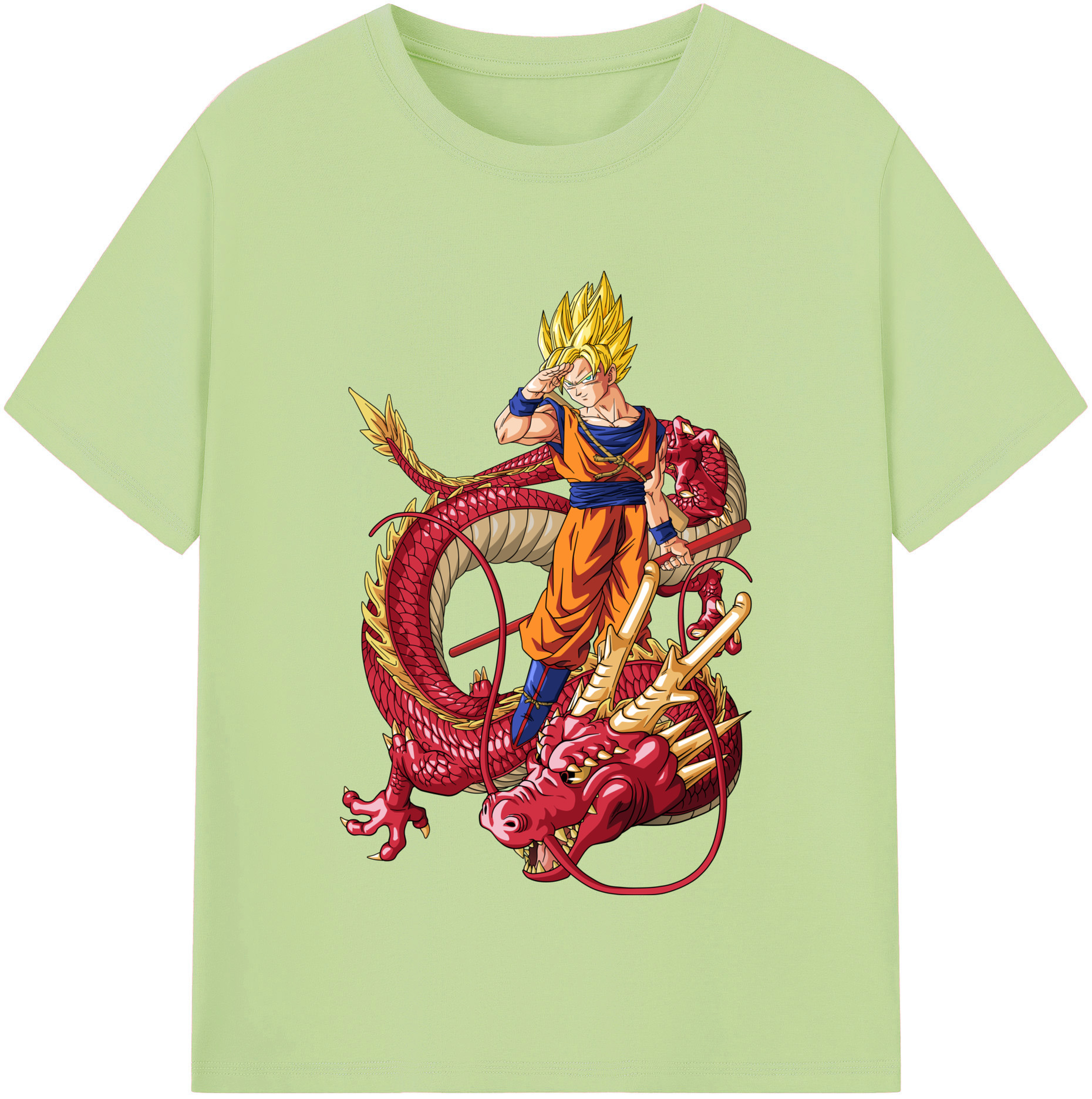 （画像用） ドラゴンボール 孫悟空（そん ごくう）Son Goku カカロット DRAGON BALL Kakarotto 綿100％半袖Tシャツ（フロントプリント）